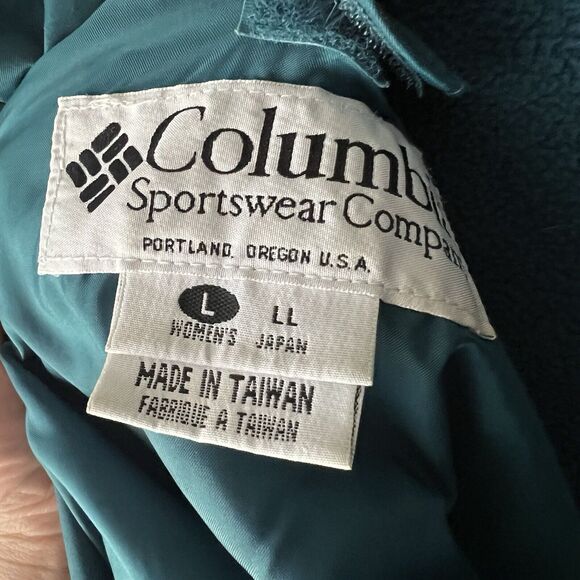 Vintage Columbia Bugaboo Jacket Women L Blue Black Colorblock 90s 2-In-1 - Picture 4 of 16